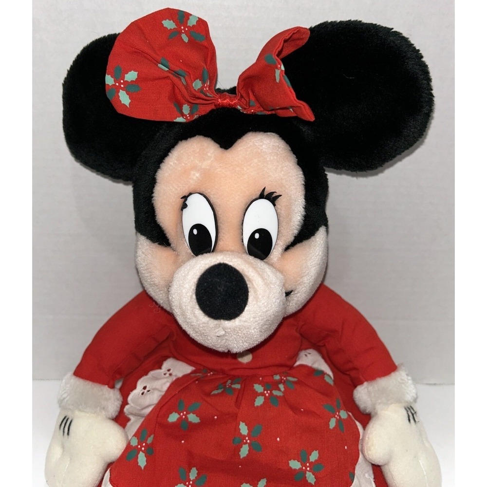 Applause Walt Disney Company Minnie Mouse Plush Mrs Claus Christmas Vintage - Picture 2 of 11